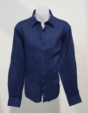 Linen Shirt - Navy