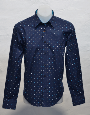 Navy Polka Shirt