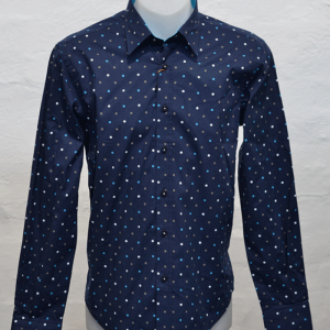Navy Polka Shirt